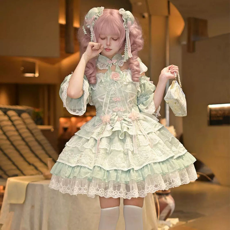 Hanguliang Peach Rain Sweet JSK Dress