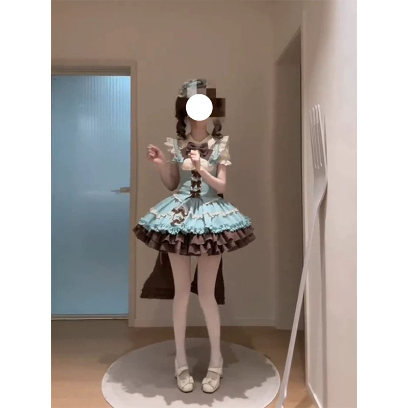Creamy - Mint Doll - JSK Dress Set with Tiered Ruffles
