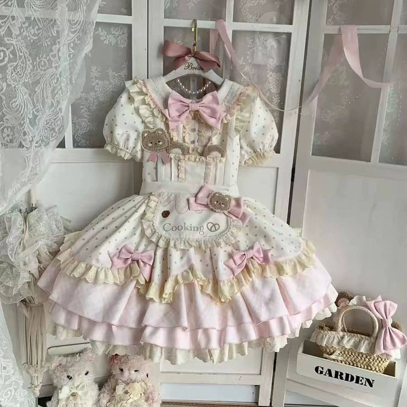 Bubble Bear - Little Bear Baker OP Dress - Sweet Lolita short-sleeve