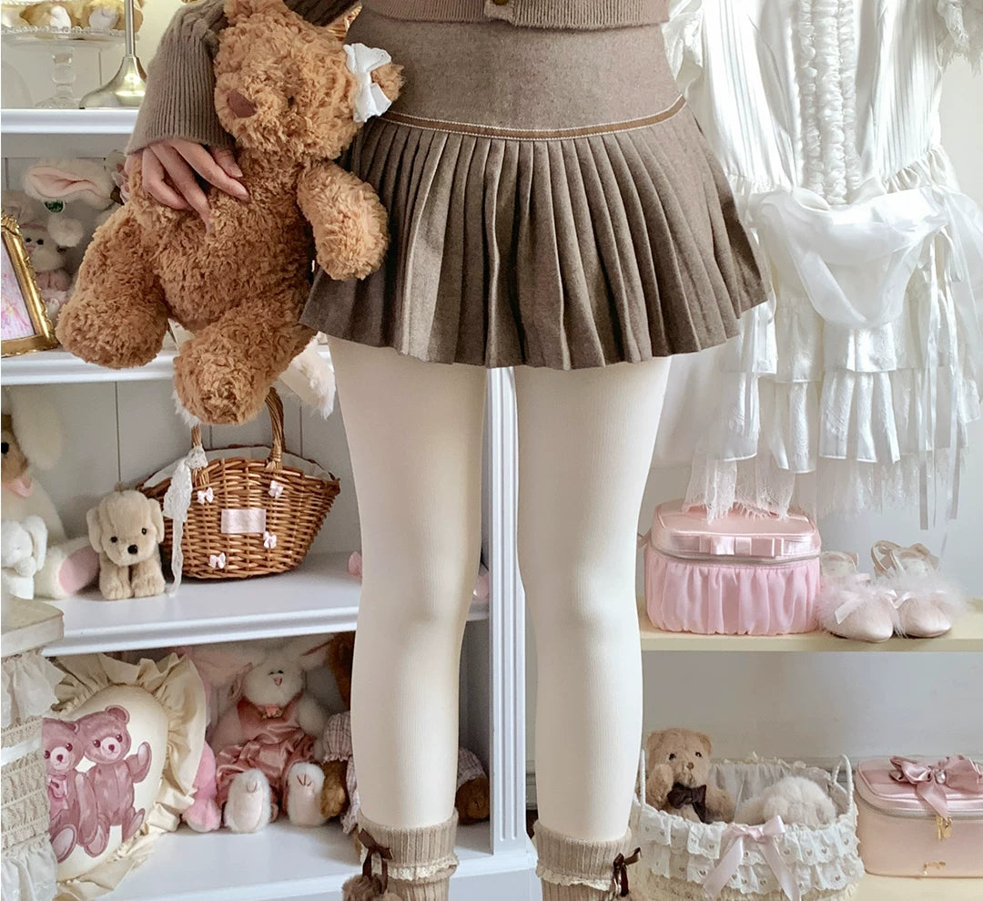 roji roji - Winter Warmth - 300D Velvet Tights with Inner Warm Terry
