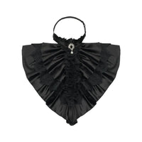 With PUJI - Carolyn - Detachable Lolita Collar - Gothic Gentleman Collar Black One Size In Stock