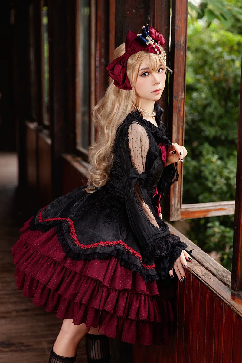 Infanta - Pearl Box - Classic Lolita JSK, Bustle Back Hem