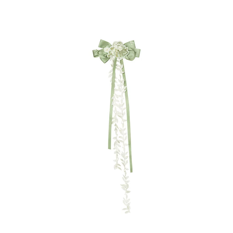 Green Grape - Embroidered Country Lolita OP Dress, Tiered JSK (Brooch / M)) 44986:831118