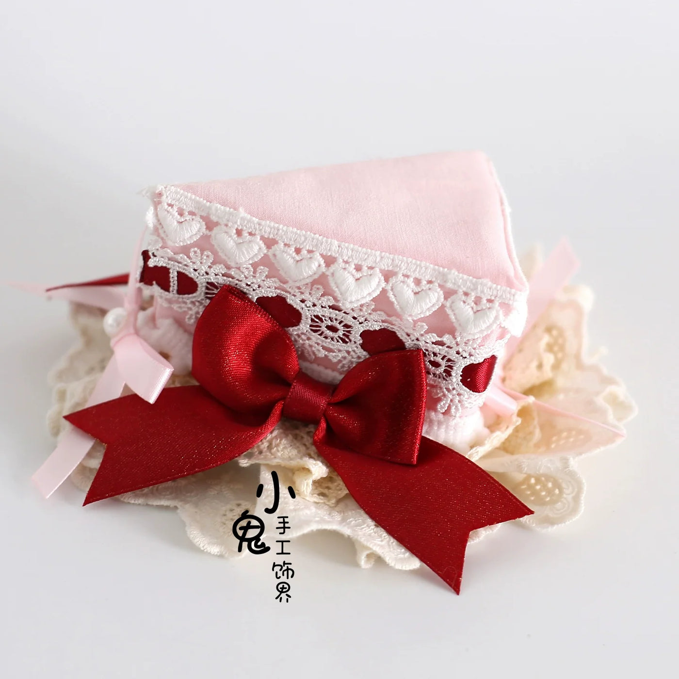Xiaogui - Sweet Lolita Headdress - Triangle Cake Clip Headwear