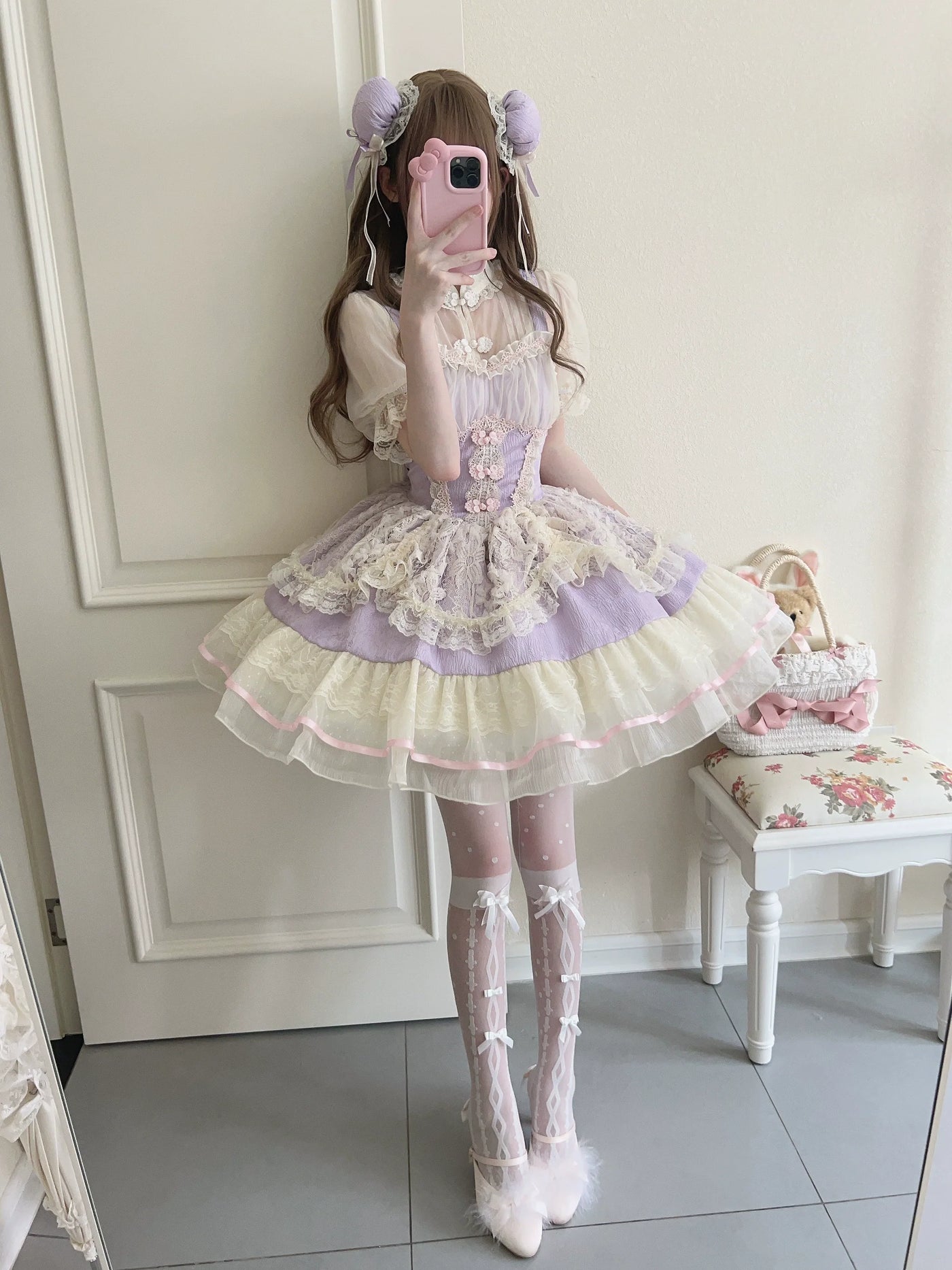 Sugar Girl - Hua Ji Fu Lei - Chinese Style Lolita JSK Dress Ballet Style Innerwear Set