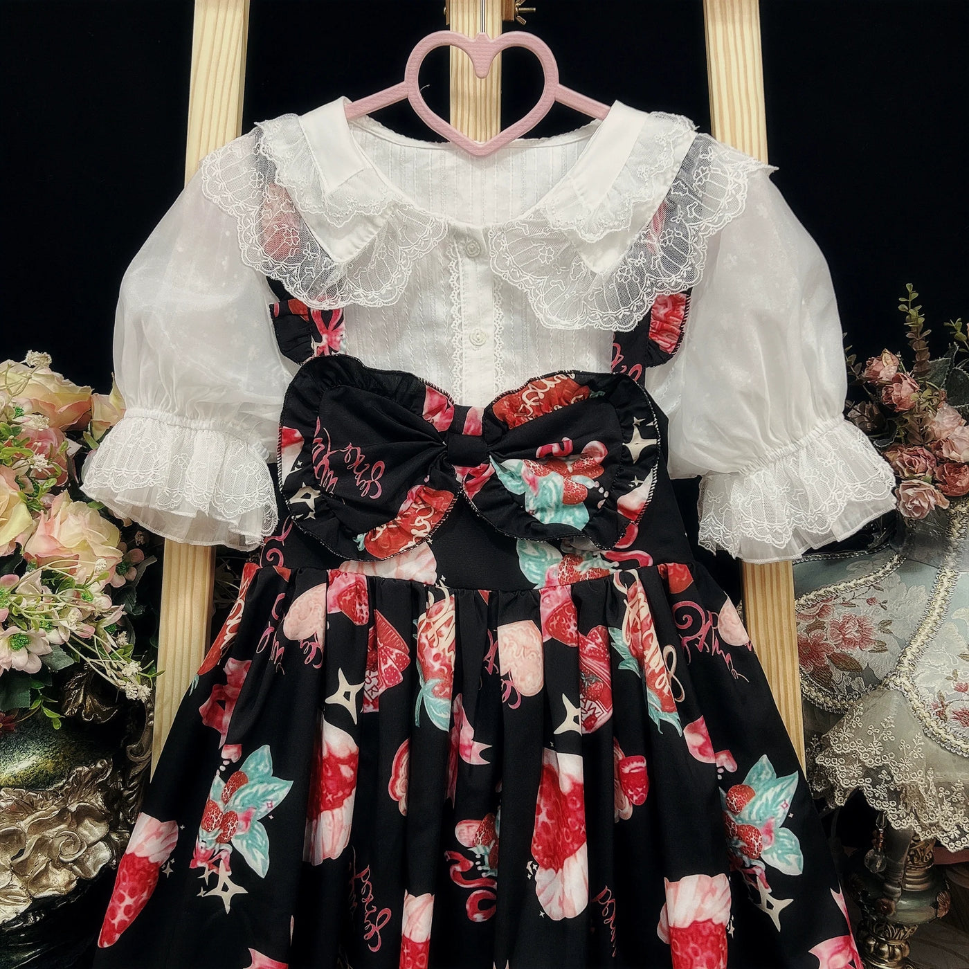 DMFS Lolita - DMFS - Sweet Lolita Shirt Cotton Lolita Blouse Doll Collar