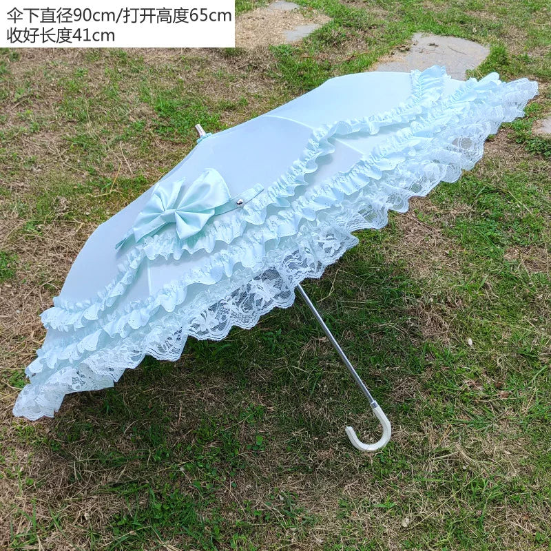 Independent Brand - Tiered Lace Two-Fold Lolita Parasol - product image 14