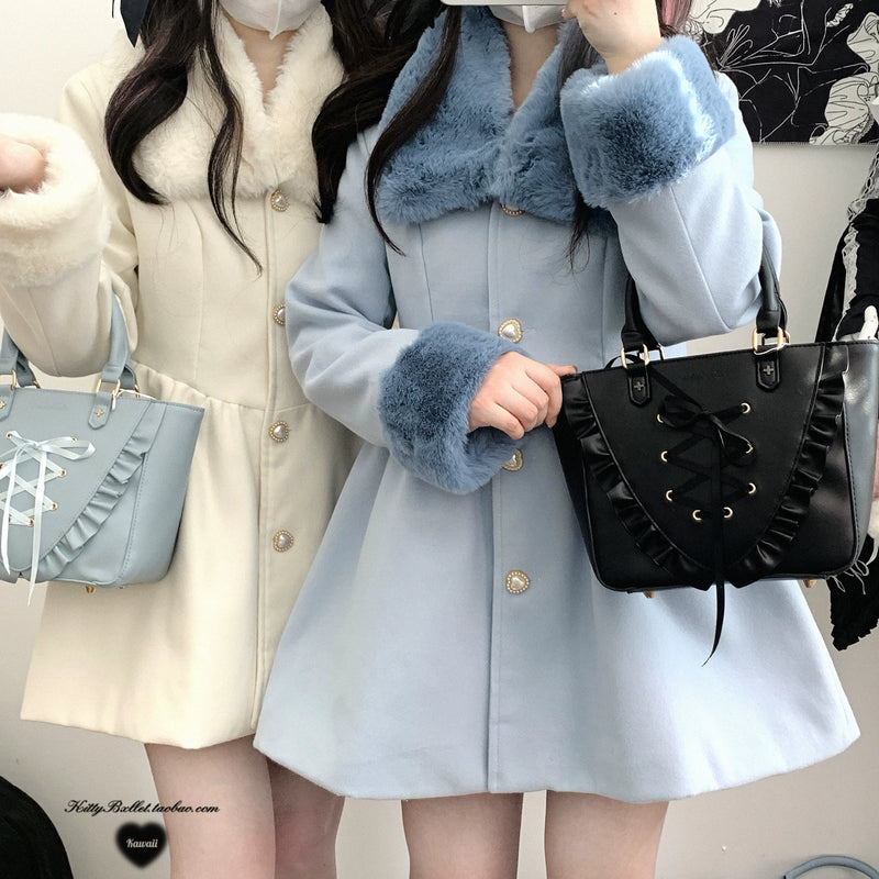 KittyBxllet Confession Poem Coat Dress with Detachable Collar — additional product view