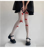 White socks, red bow / One Size