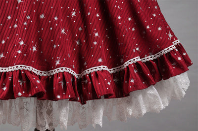 Strawberry Witch - Midsummer Star - Foil Printing Lolita JSK Dress Solid Color