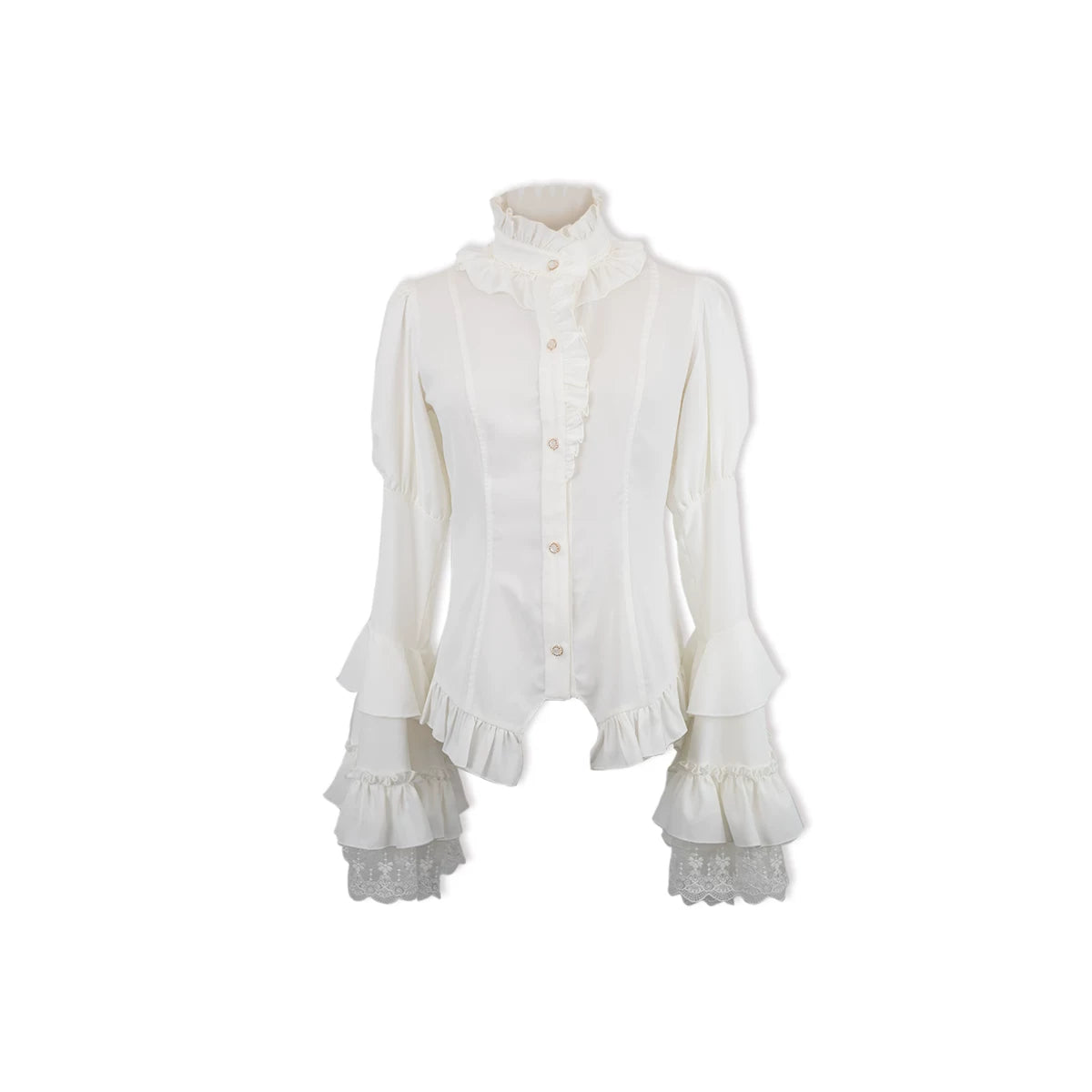 Leopard Cat Hidden Fragrance Gothic Princess Sleeve blouse by Lolita Fetch, featuring elegant gothic design and intricate details.