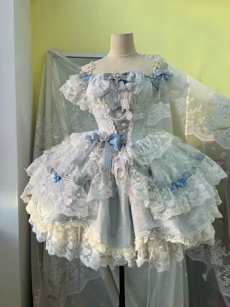 Qianmu Original - Anna's Ball - Balletcore Lolita Jumper Skirt