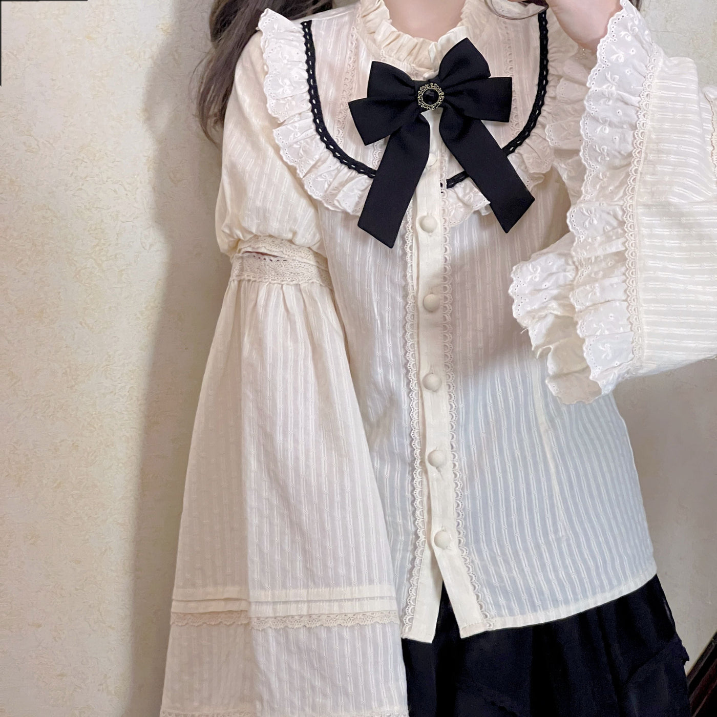 Uncle's Workshop - Rich Girl - Elegant Lolita Blouse and Skirt, Detachable Sleeves