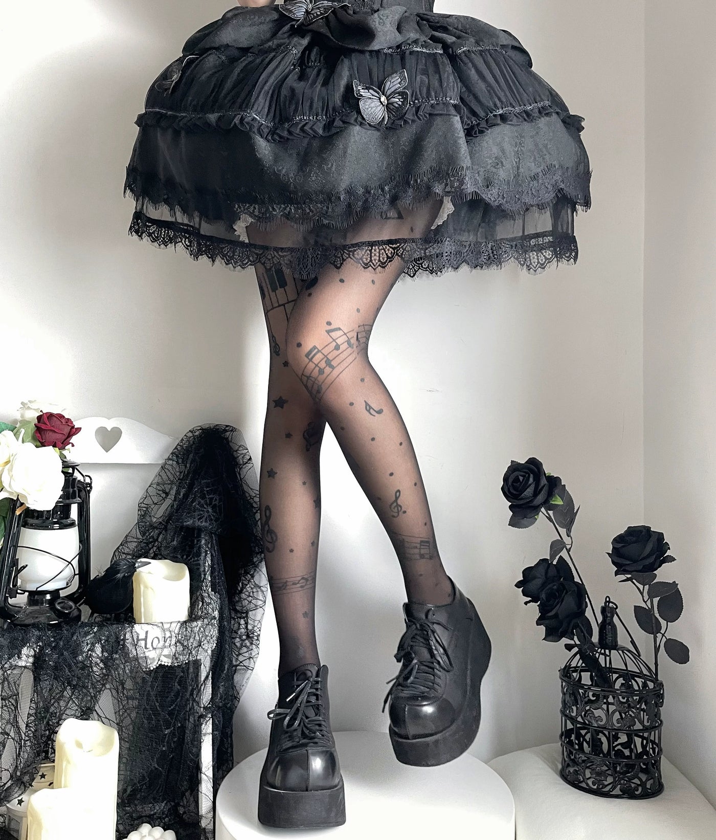 Fantasy Doll - Music Note - Printed Tights with Music-Note Options