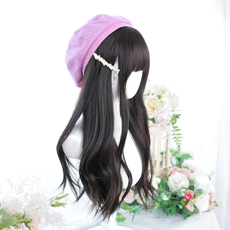 Dalao Home - Lolita Long Curly Natural Cold - Brown Wig Wig