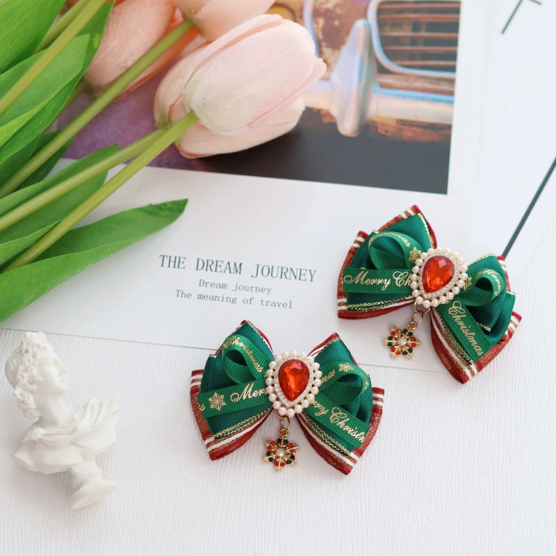 Christmas Light-Up Lolita Headwear & Accessory Options — Christmas Hair Clip F