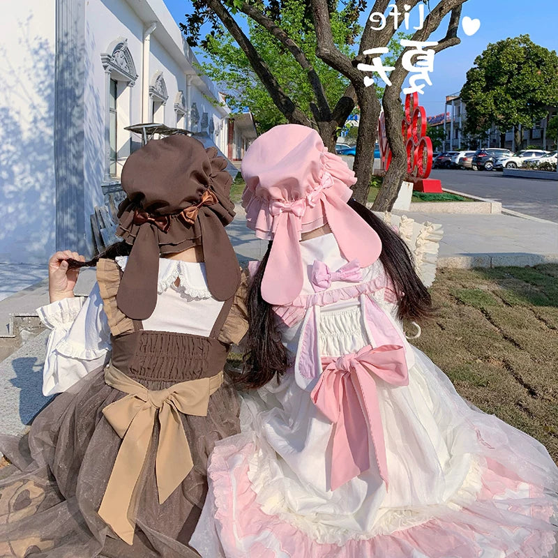 Yueele - Cocoa Bunny Sailor - Plus-Size Lolita Outfit Set - detail view 4