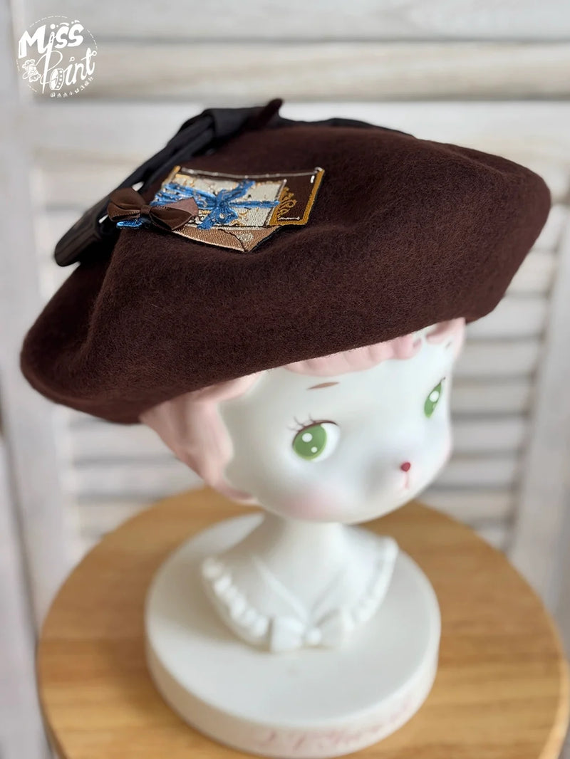 Miss Point - German Bookshelf - Classic Lolita Headdress, Socks, Necklace, Brooch