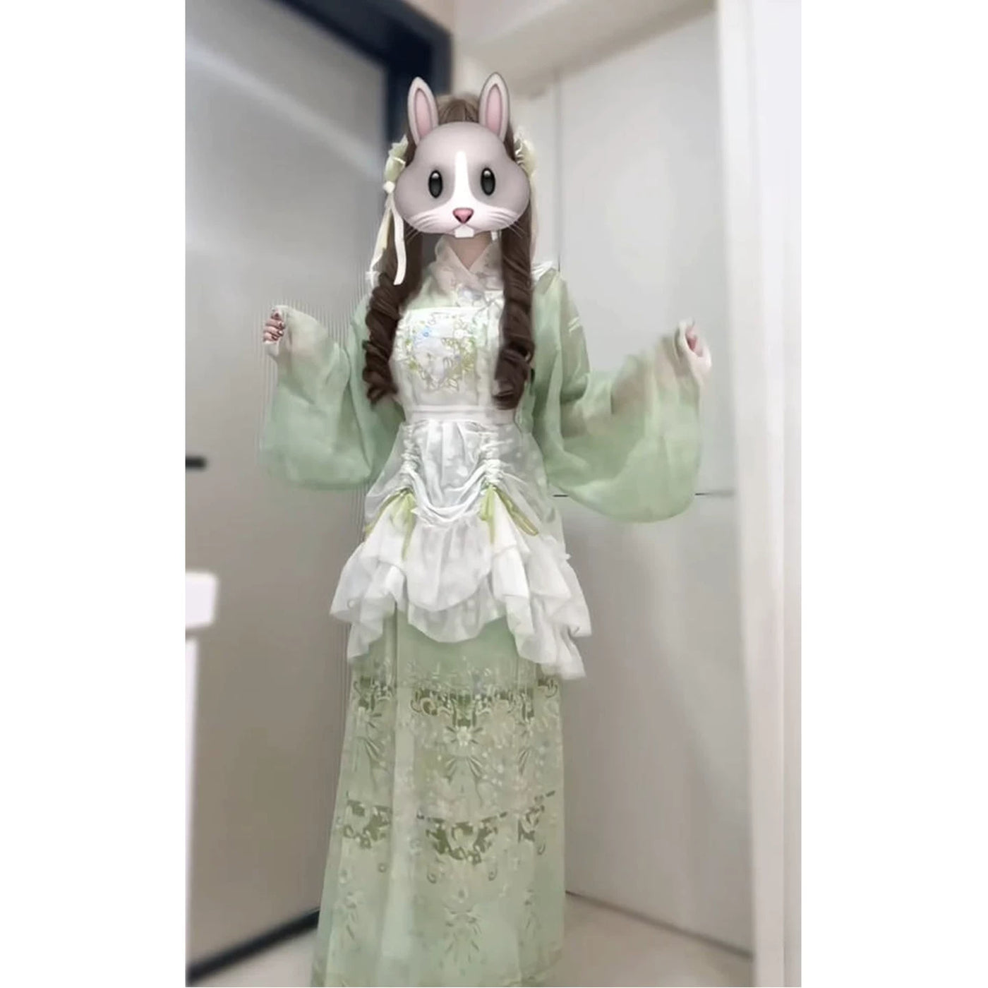 Creamy - Sweet Lolita Han-Yang Eclectic Dress - Green