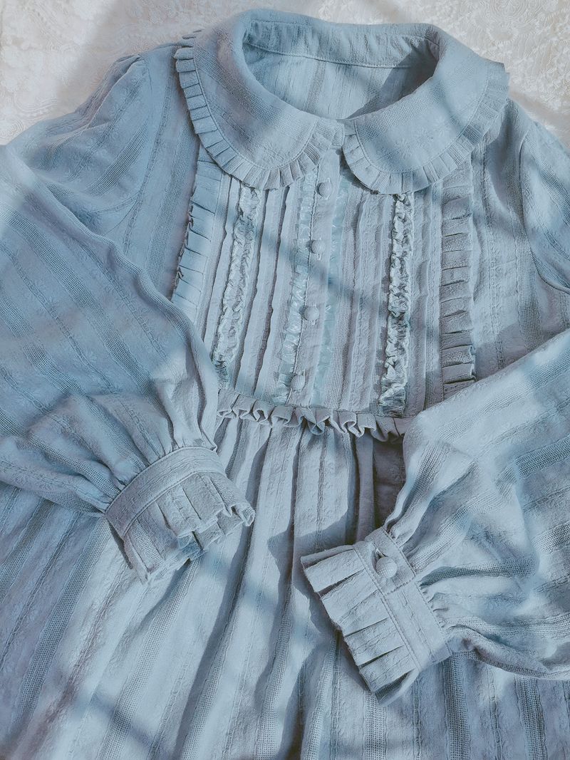 Yilia - J-fashion Ruffle Cotton Lolita - Blouse Innerwear