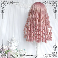 Sinwavy - Curiosity Shop - Sweet Pink Medium-Length Lolita Wig - Sweet pink