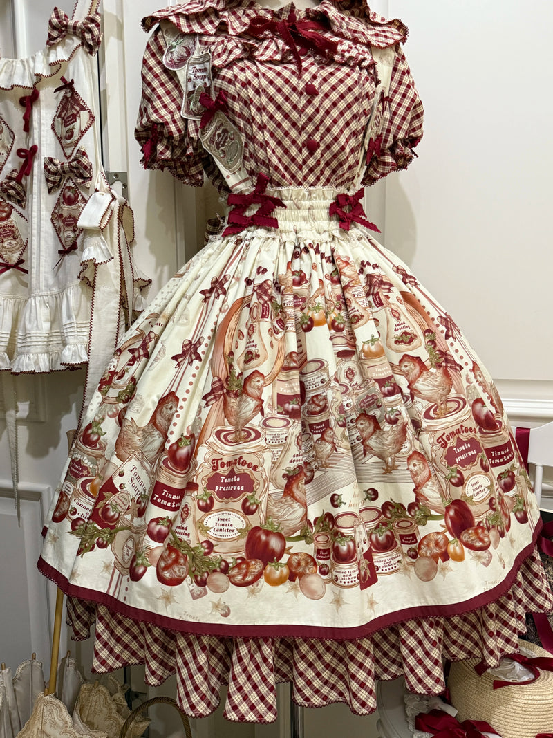 WF - Tomato Can - One-Piece Dress and Coordinate Pieces with Tomato Print