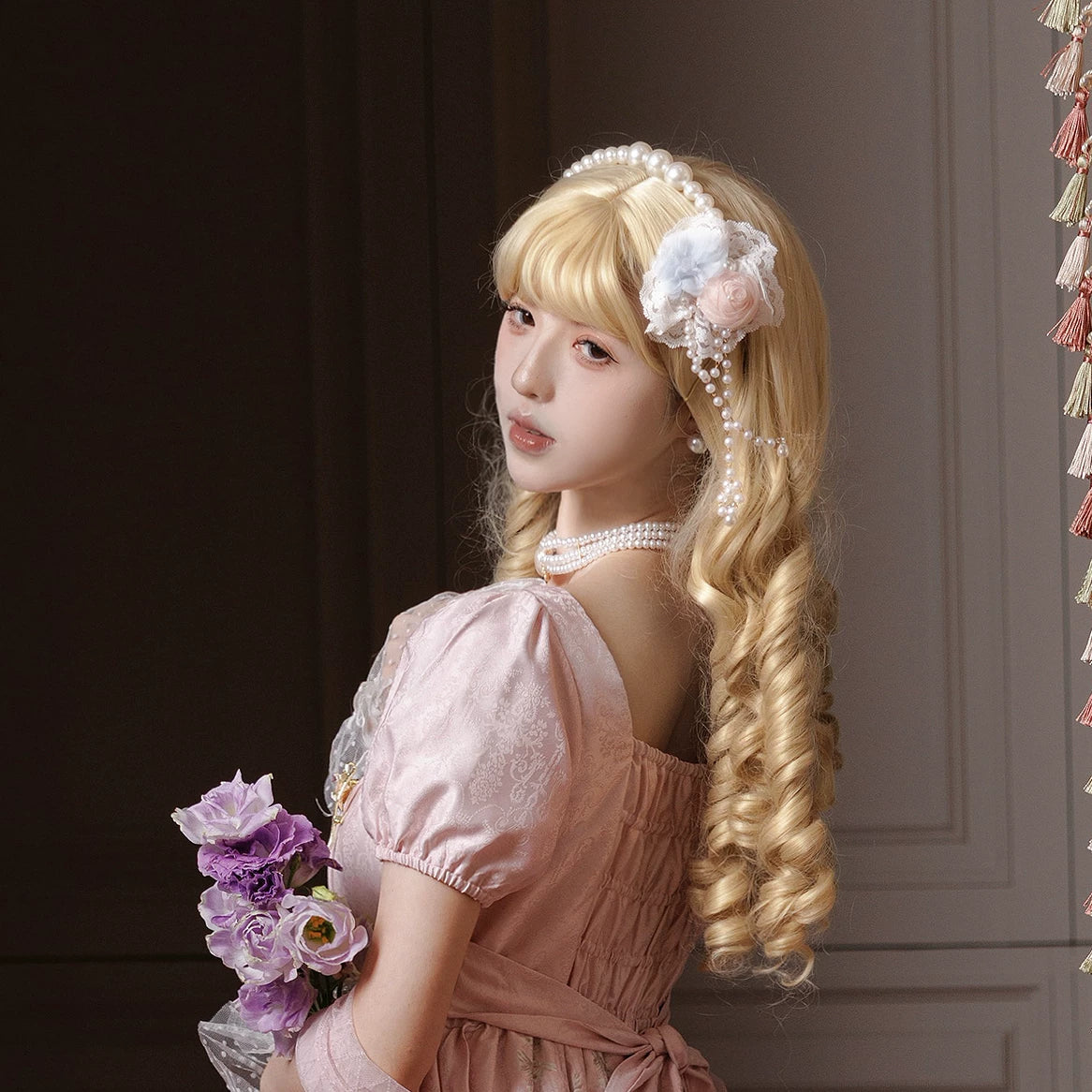 Cat Upon Cat - Pastel Lace - Accessory Collection with Floral Lace and Pearl Details
