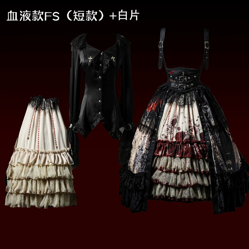 Caged Bird Hotel - Heretic Nun - Gothic JSK Set with Cross Hardware – detail view 16