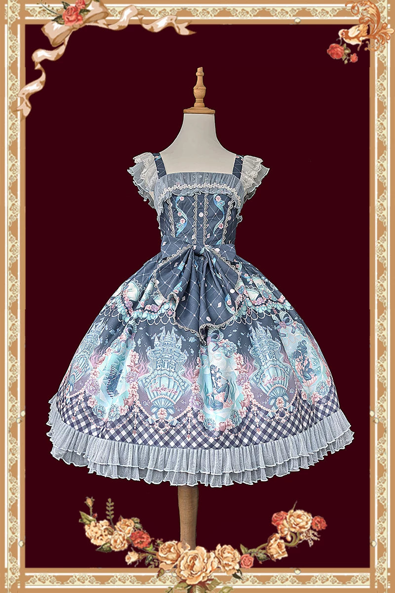 Infanta - Little Mermaid - Fairytale Print JSK & Headwear