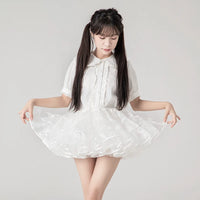 Yilan Rain - Multiple Volume Options Short Flared Style Soft Tulle Petticoat | Style 06 - 30cm / 12m Hem Extra Daily Volume / White