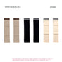 Khaki + black + milk white, 3-pair set / One Size
