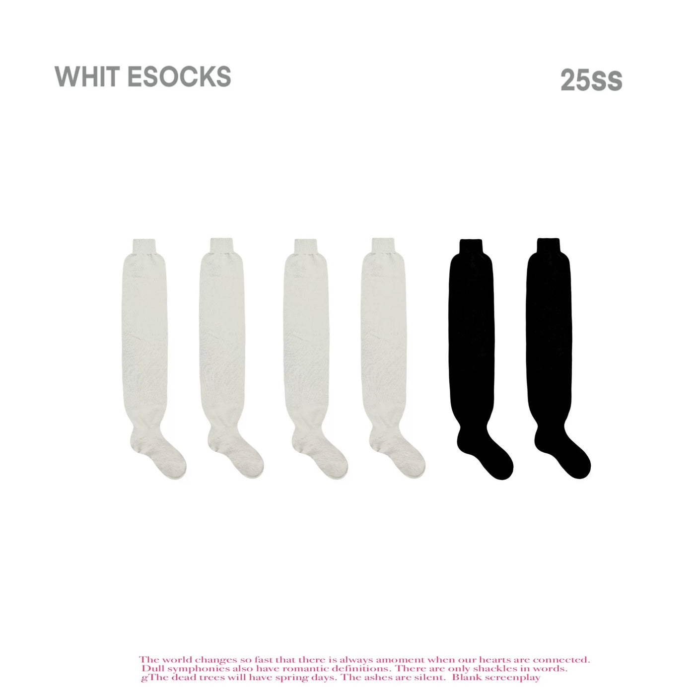 White Socks - Winter Prep Knitwear - Ruched Knit Leg Warmers in Single or Multi-Pair Options