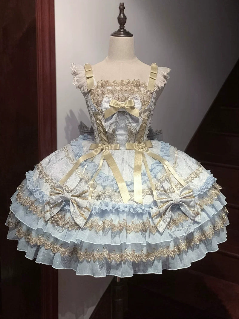 Hanguliang - Gilt Memory - JSK Dress with Lace and Ribbon Trims - option image