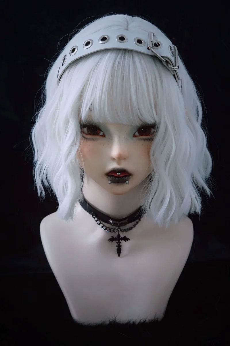 Strange Sugar - Gothic Lolita KC Faux Leather Punk - Lolita Hair Accessories Headwear