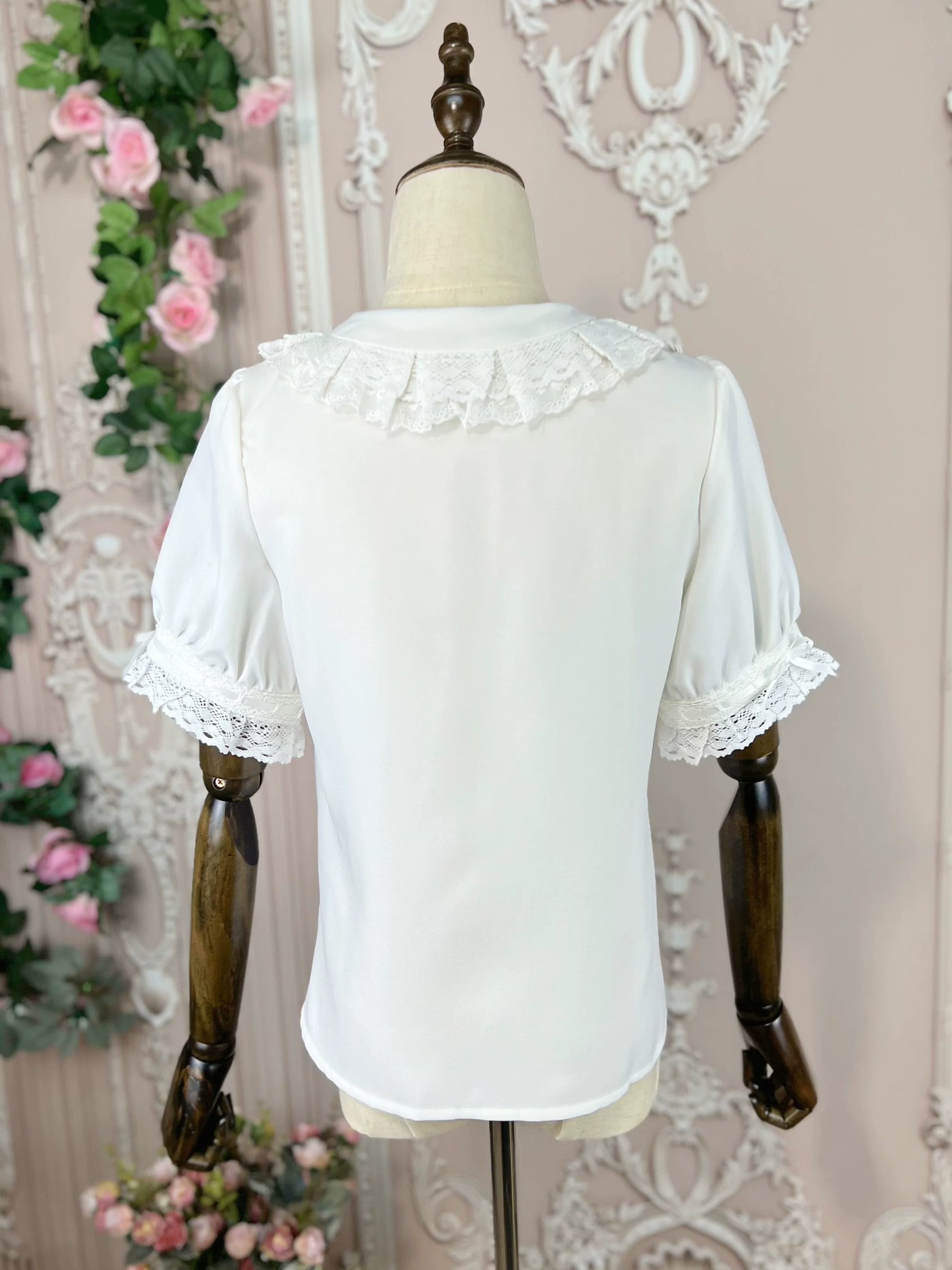 DMFS Lolita - DMFS - Sweet Lolita Shirt Vintage Doll Collar Summer Top