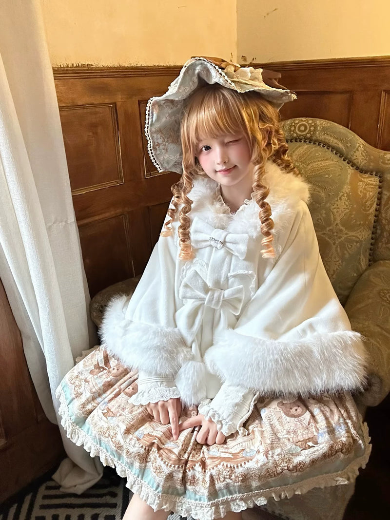 Plush Short Lolita Cape - Extended Fit Options — additional product view