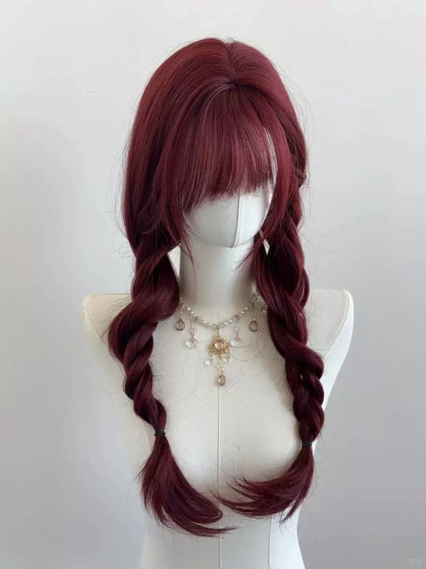 Kunkun Fish Smiling Rose red wavy wig - view 1
