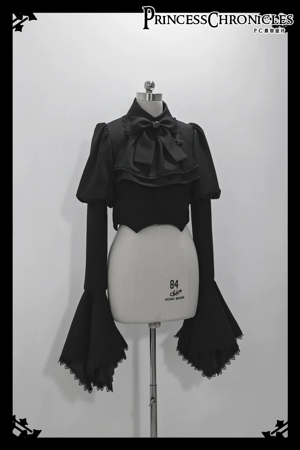 Sorcerer's law - Retro Gothic Lolita Coat Black Ninth Pants S Coat