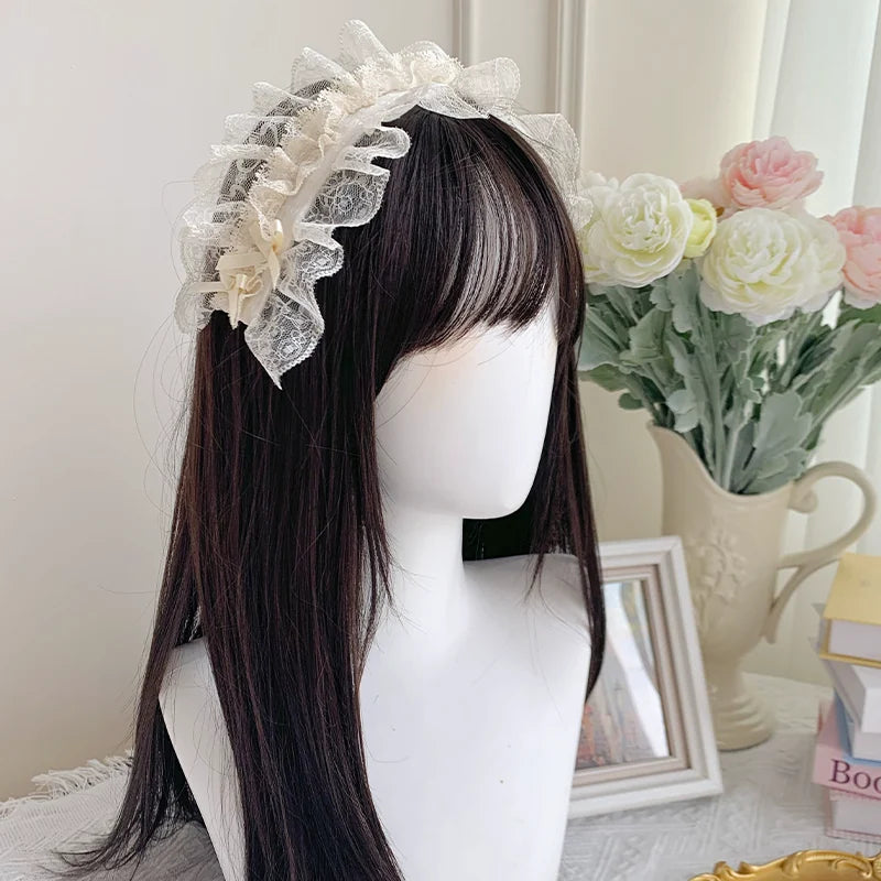 With PUJI - Falling Flowers as a Letter - Lolita Dress Collection, Print & Adjustable Straps detail view 14
