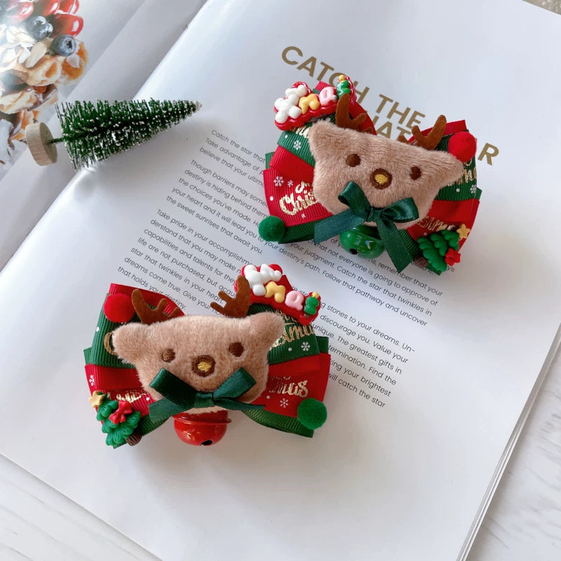 Christmas Light-Up Lolita Headwear & Accessory Options — Christmas Hair Clip D