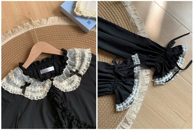With PUJI - Half Summer - Sweet Lolita Sun Protection Bolero, Lace & Bow