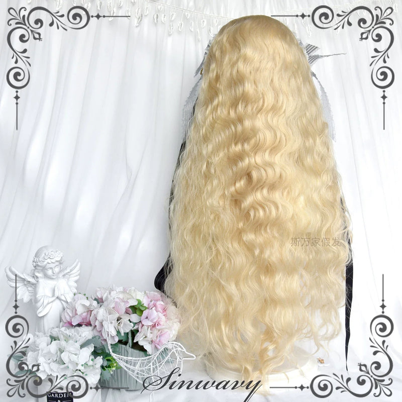 Sinwavy - Doll-like Lolita Long Curly Wig - Comic Sideburns Wig
