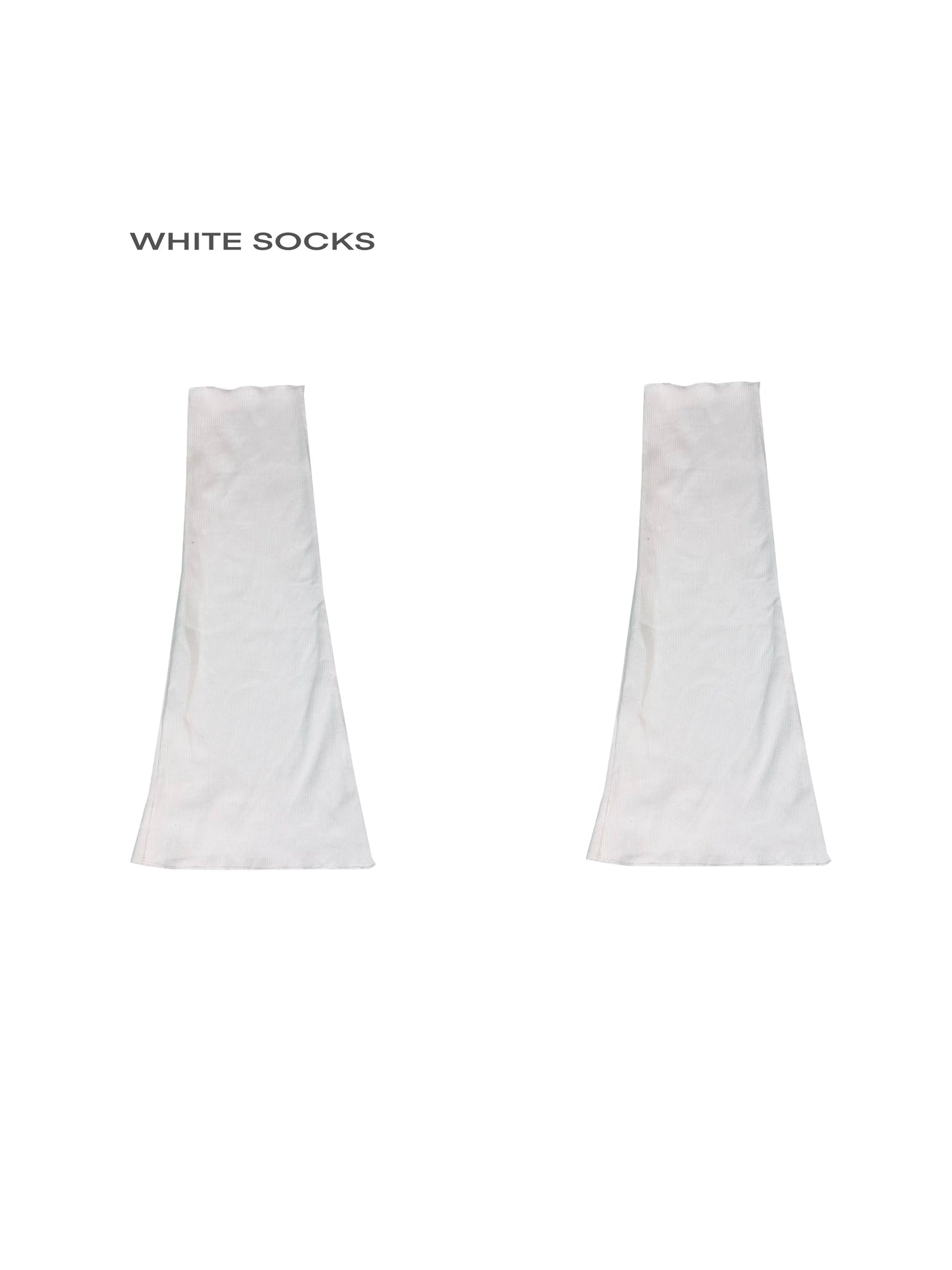 White Socks - Strappy Flare - Slouchy Leg Warmers with Open Straps
