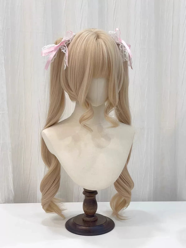 Kunkun Fish Platinum hime-cut Lolita wig - view 1