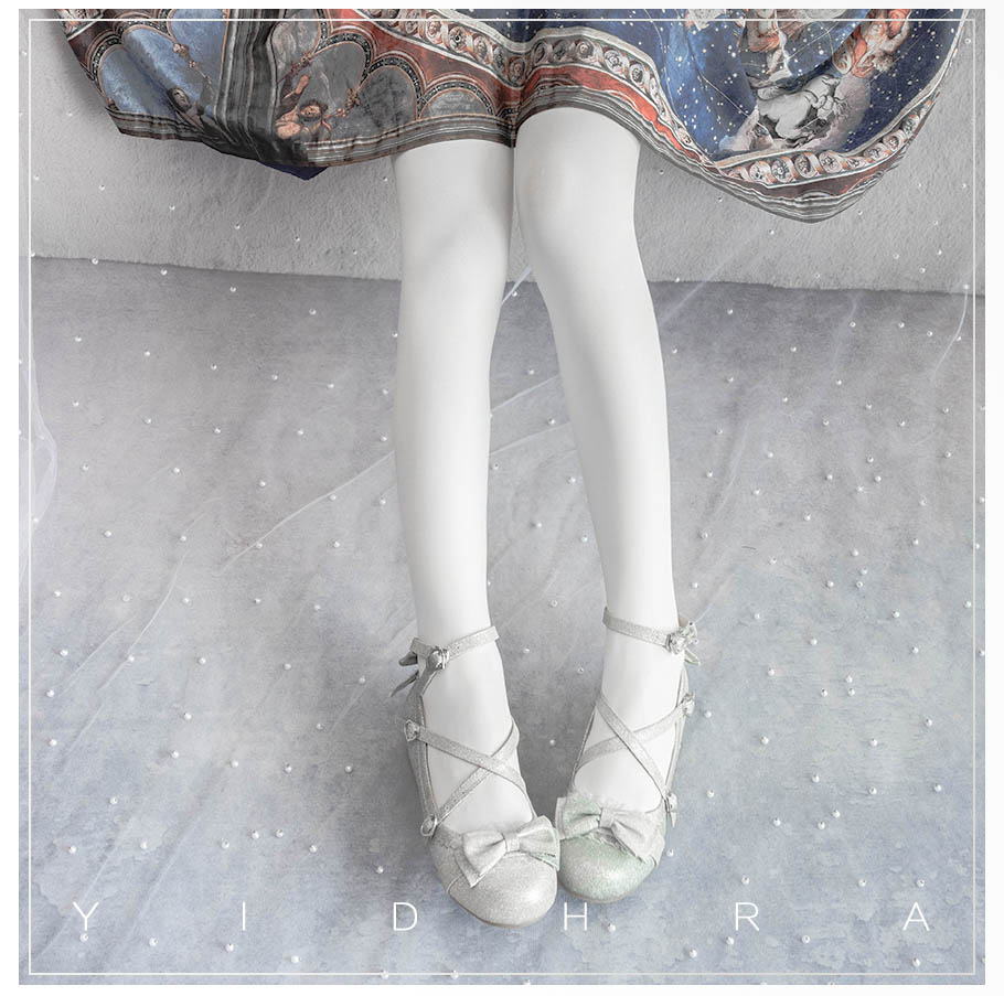 Yidhra - 120D Daily Lolita Velvet Spring - Leggings, Solid Color Socks