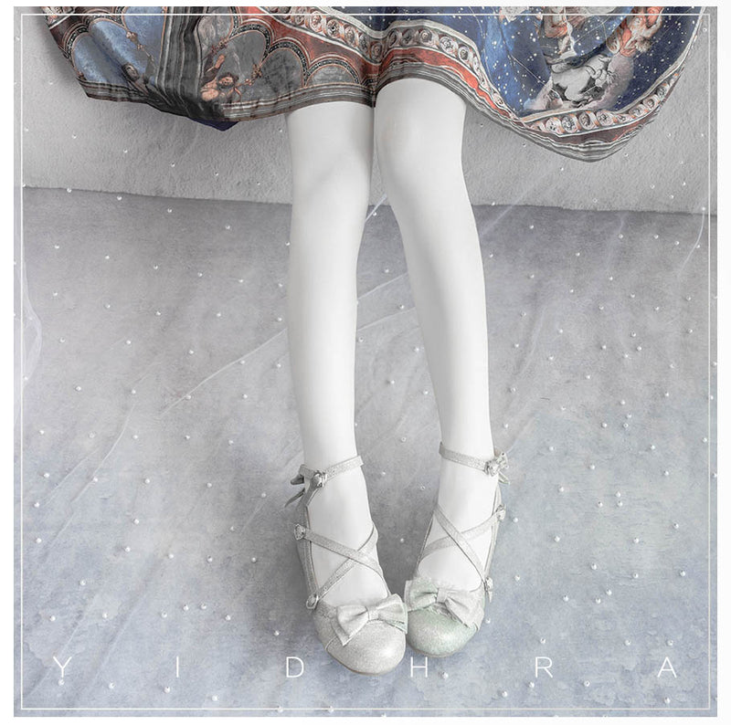 Yidhra - 120D Daily Lolita Velvet Spring - Leggings, Solid Color Socks