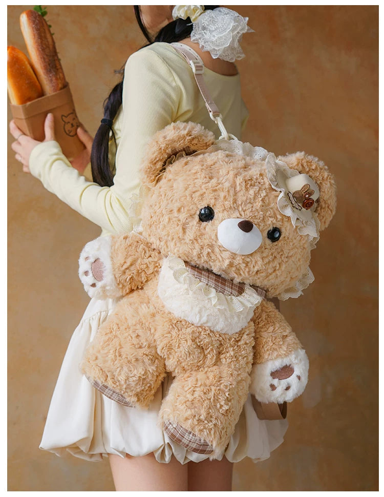 LambGuli - Little Bear Guli - Plush Bear and Rabbit Bags