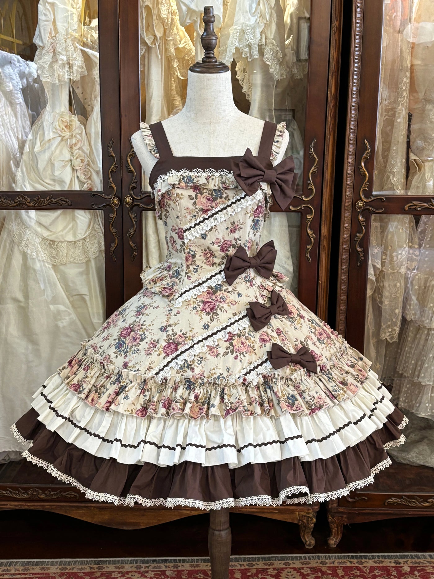 Alice - English Vintage Dream - Floral Lolita Fashion with JSK Options