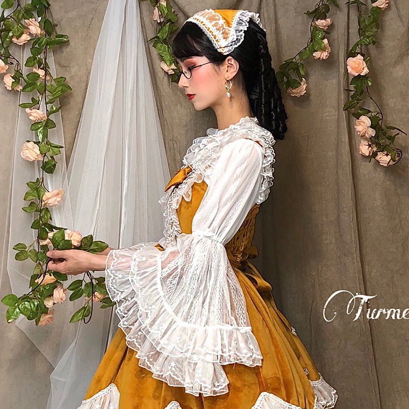Sakurada Fawn - Plus Size Lolita Princess Sleeve - Blouse Innerwear