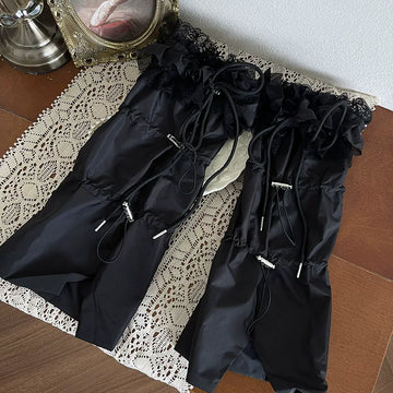 Sock Noble - Layered Gothic - Layering Hosiery with Tulle-Knot Detail